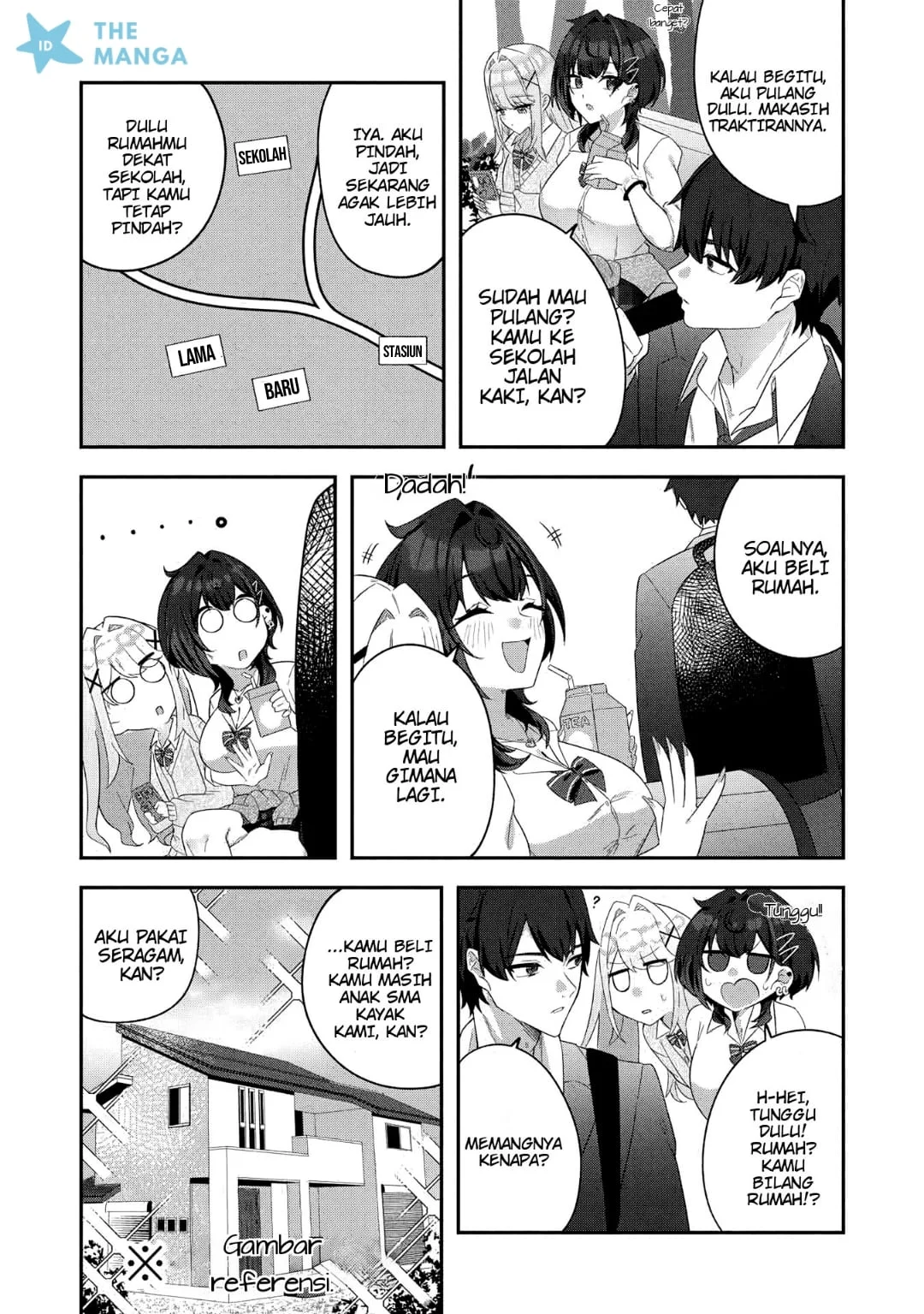 Dekkai Gyaru to Chicchai Gyaru ga Shitsuren Shita Ore no Shinkyo ni Iribitatteiru Chapter 1 Gambar 16