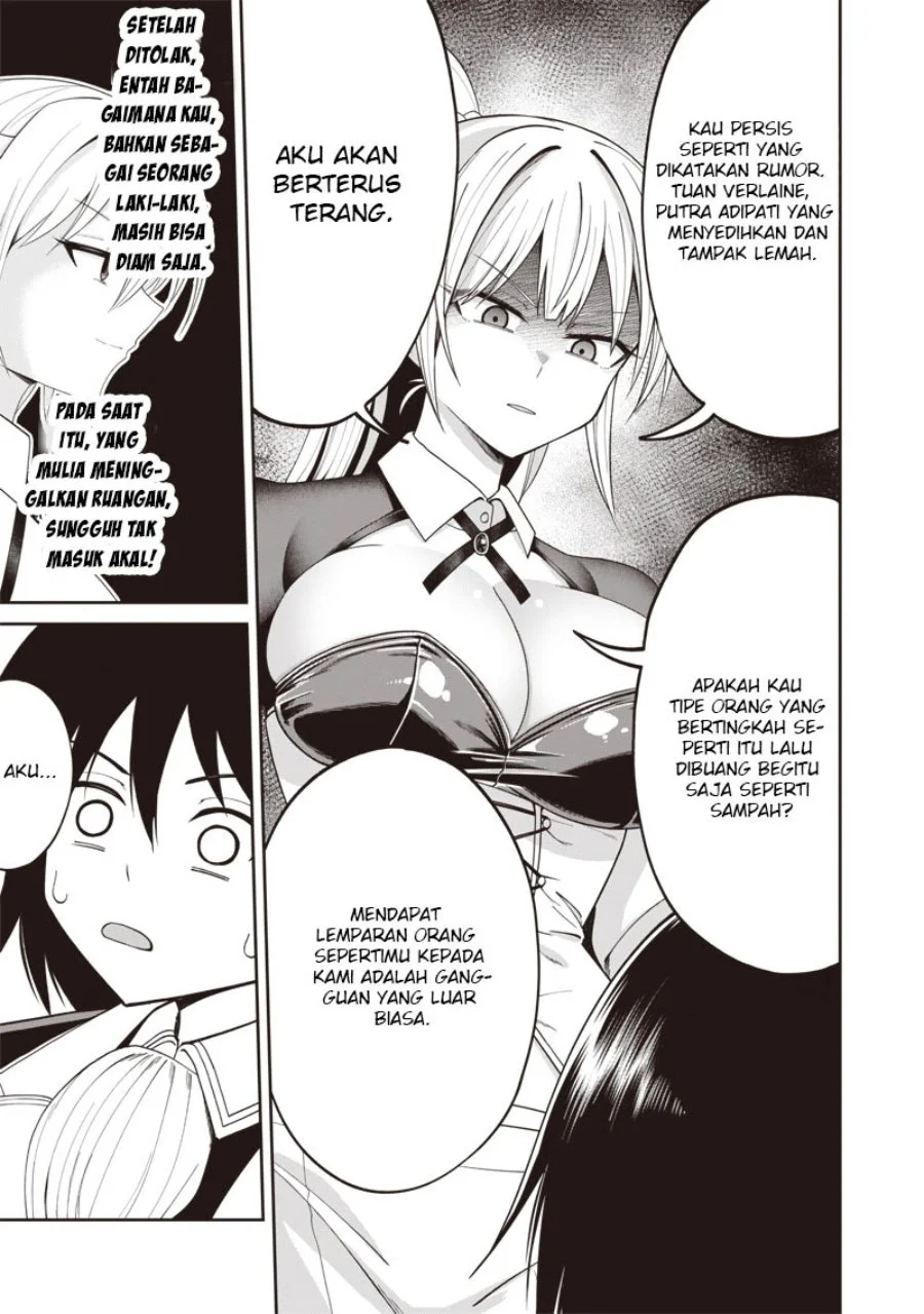 Dokushin Kizoku: Danjohi 1:99 Sekai no Akuyaku Reisoku Chapter 4.1 Gambar 8