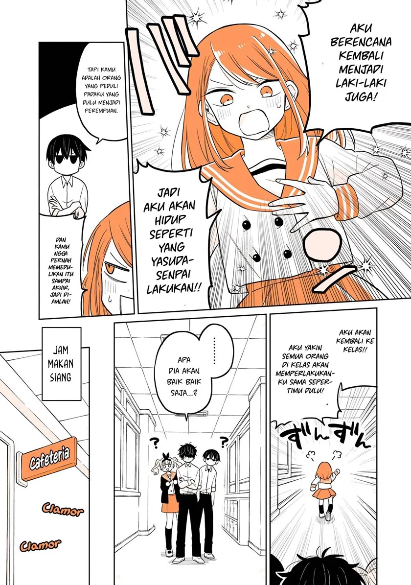 Mendoku Sagari Danshi Koukousei ga Asa Okitara Onnanoko ni Natteita Hanashi Chapter 15.2 Gambar 8