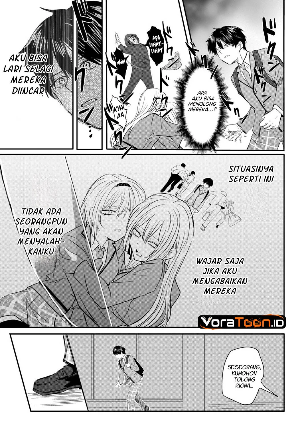 Nani no Torie mo Nai Heibon na Ore ga Bijin Futago Shimai wo Inochigake de Tasuketa Kekka, Jitsu wa Yandere datta Futari wo Gachi Bore Sasete Shimatta Chapter 1 Gambar 15