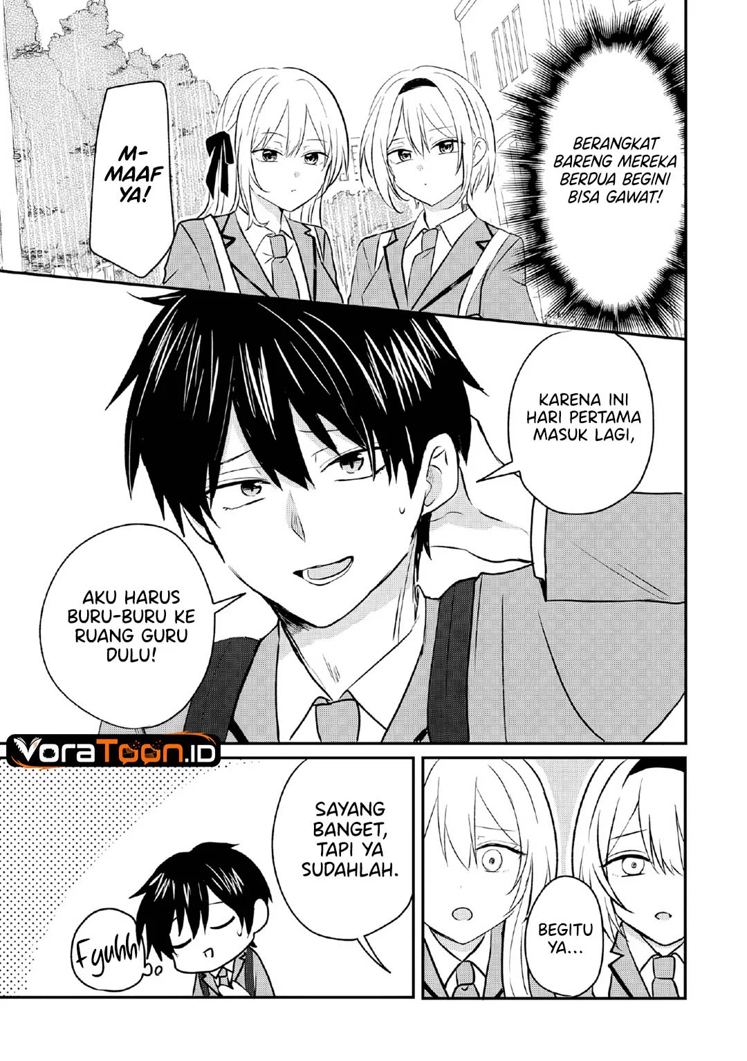 Nani no Torie mo Nai Heibon na Ore ga Bijin Futago Shimai wo Inochigake de Tasuketa Kekka, Jitsu wa Yandere datta Futari wo Gachi Bore Sasete Shimatta Chapter 2 Gambar 12