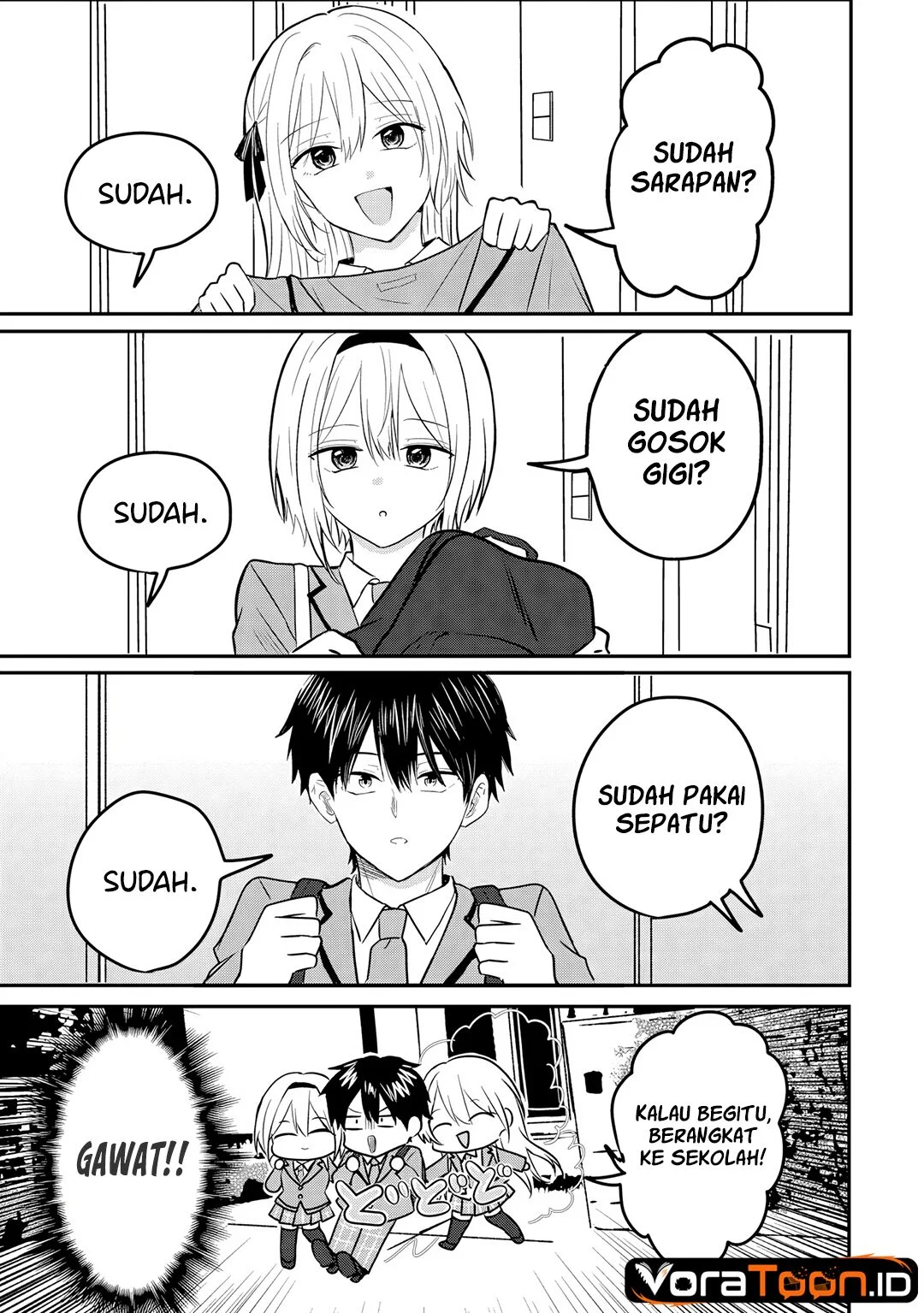 Nani no Torie mo Nai Heibon na Ore ga Bijin Futago Shimai wo Inochigake de Tasuketa Kekka, Jitsu wa Yandere datta Futari wo Gachi Bore Sasete Shimatta Chapter 4.1 Gambar 8