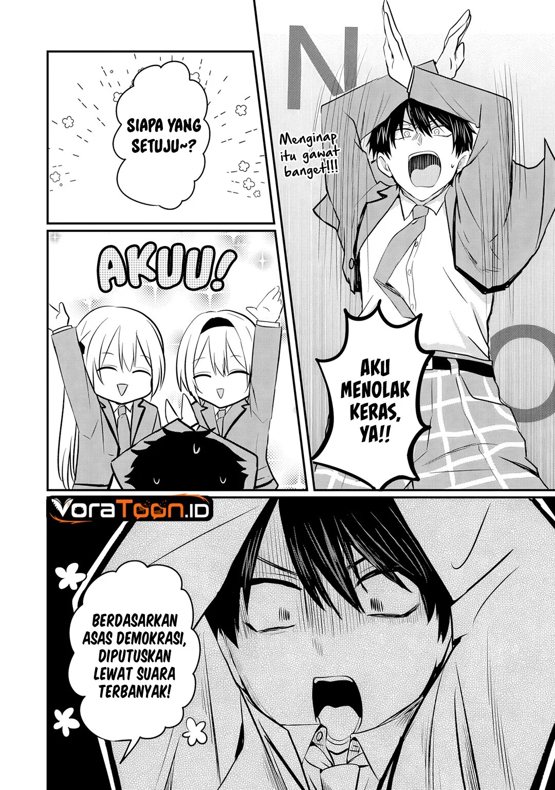 Nani no Torie mo Nai Heibon na Ore ga Bijin Futago Shimai wo Inochigake de Tasuketa Kekka, Jitsu wa Yandere datta Futari wo Gachi Bore Sasete Shimatta Chapter 4.2 Gambar 8