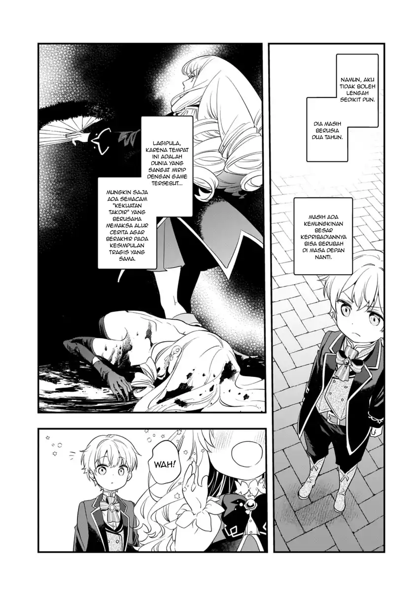 Shinu Unmei ni Aru Akuyaku Reijou no Ani ni Tensei Shita node, Imouto wo Sodatete Mirai wo Kaetai to Omoimasu Chapter 2 Gambar 16