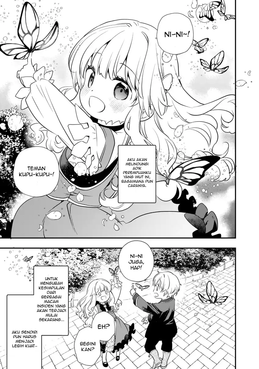 Shinu Unmei ni Aru Akuyaku Reijou no Ani ni Tensei Shita node, Imouto wo Sodatete Mirai wo Kaetai to Omoimasu Chapter 2 Gambar 17