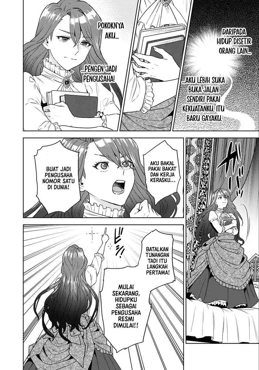 Shounin Reijou Agnes Henkyou ni Tsuihou Sareta Akuyaku Reijou wa Shousai o Hakki Shi Nariagaru Chapter 1 Gambar 15