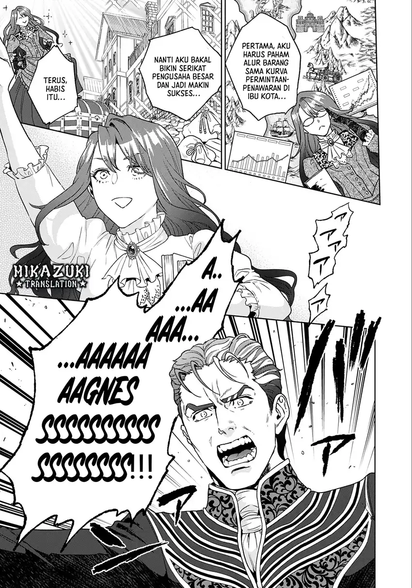 Shounin Reijou Agnes Henkyou ni Tsuihou Sareta Akuyaku Reijou wa Shousai o Hakki Shi Nariagaru Chapter 1 Gambar 16