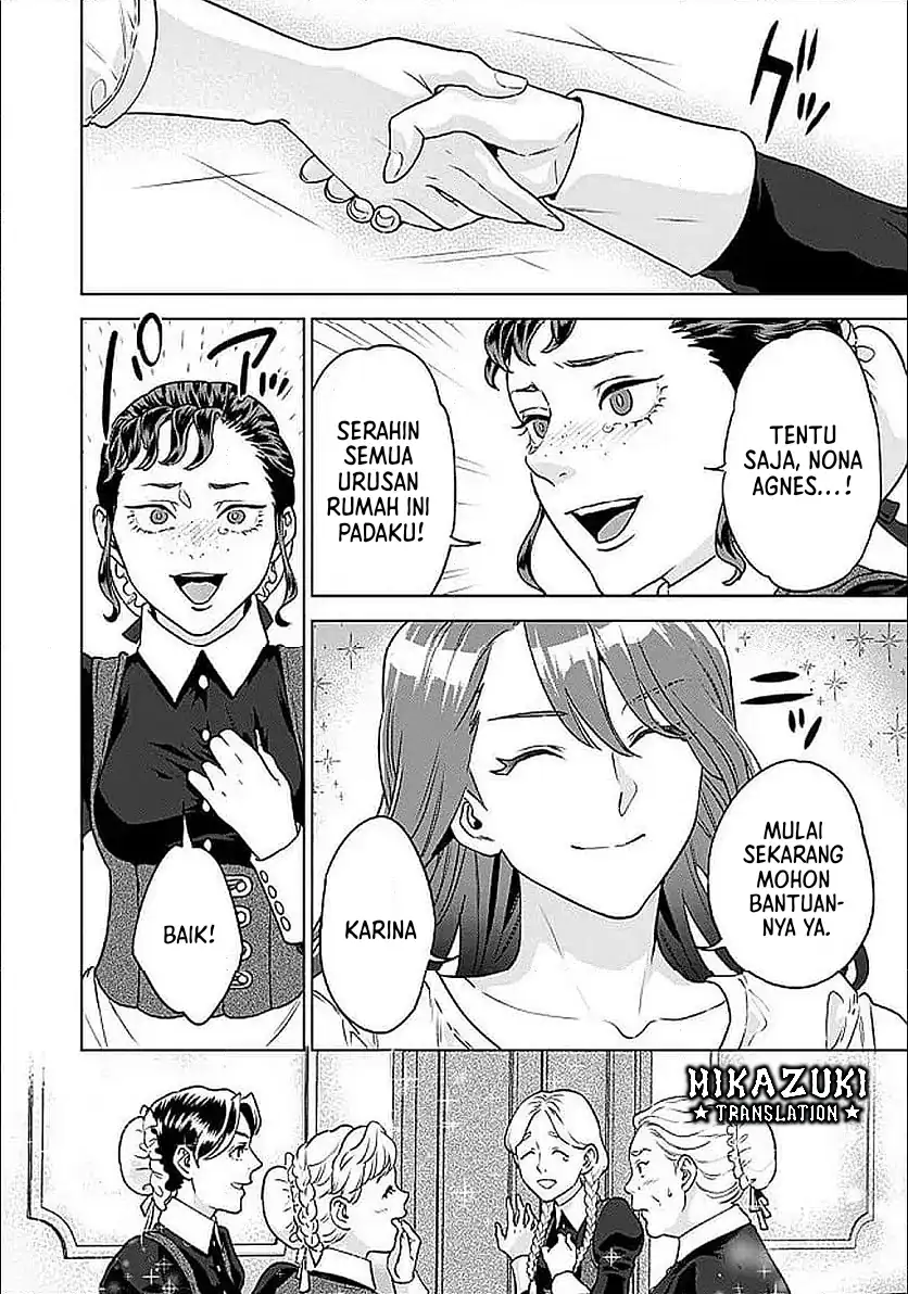 Shounin Reijou Agnes Henkyou ni Tsuihou Sareta Akuyaku Reijou wa Shousai o Hakki Shi Nariagaru Chapter 2.2 Gambar 10