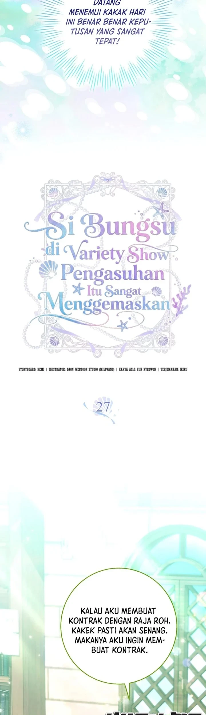Si Bungsu di Variety Show Pengasuhan Itu Sangat Menggemaskan Chapter 27 Gambar 29