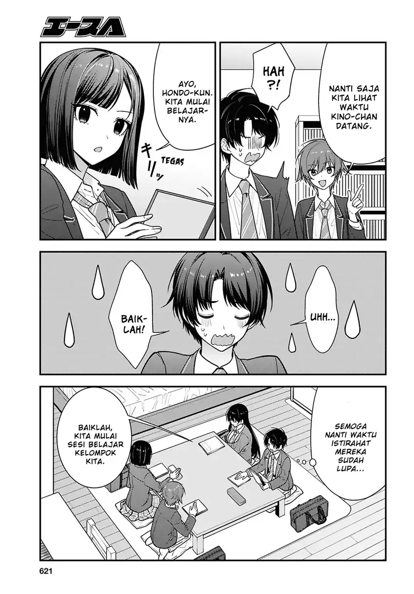 Tonari no Seki no Yankee Shimizu-san ga Kami o Kuroku Sometekita Chapter 19 Gambar 13