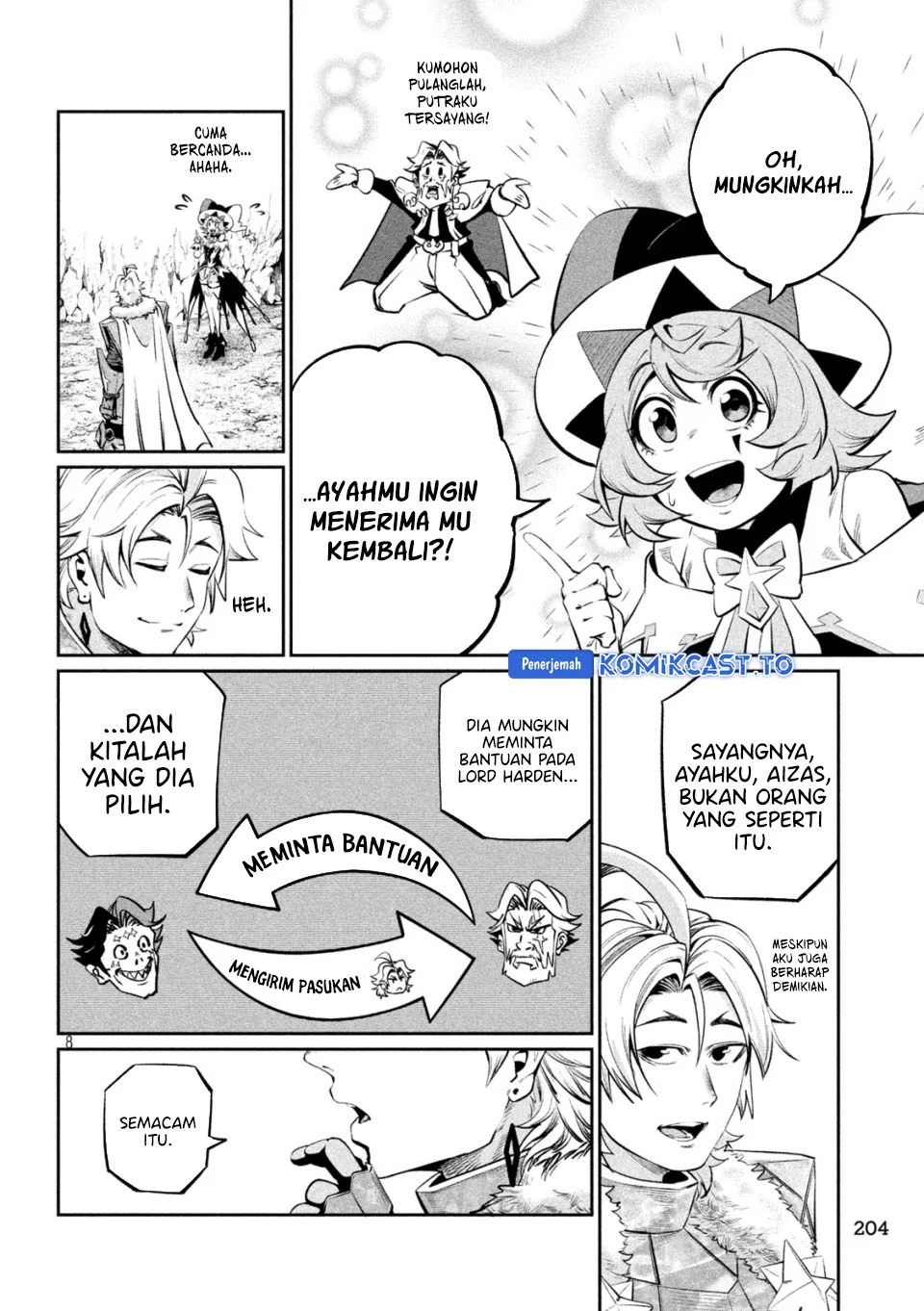 Tsuihou Sareta Tenshou Juu Kishi wa Game Chishiki de Musou Suru Chapter 169 Gambar 8
