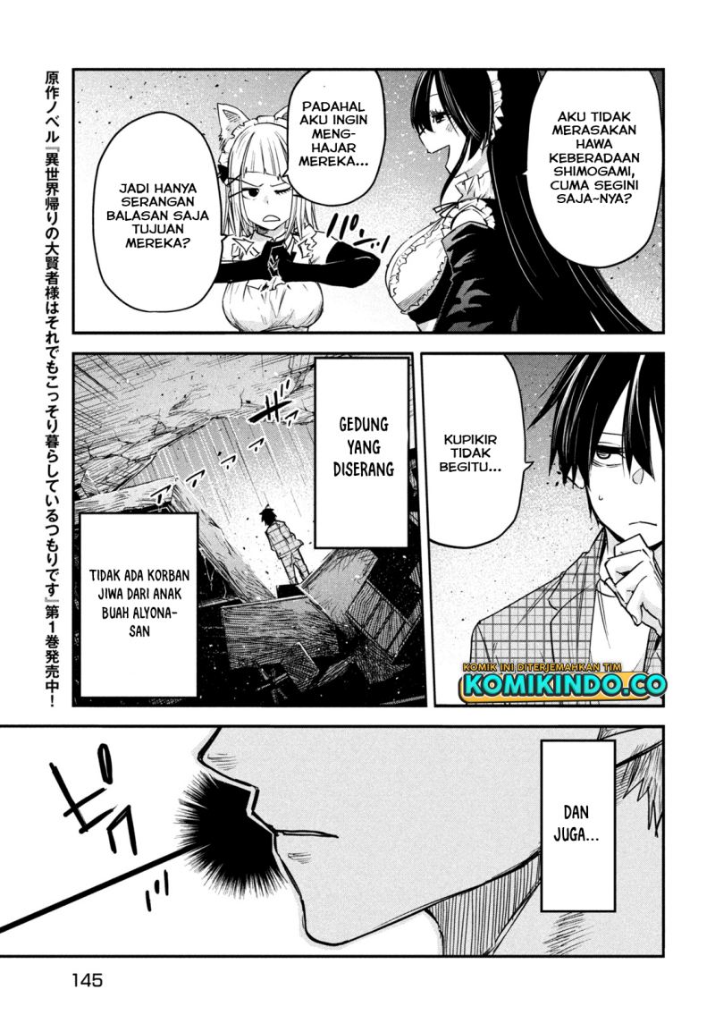 Isekai Kaeri no Daikenja-sama wa Sore Demo Kossori Kurashite Iru Tsumori desu Chapter 09 Gambar 14