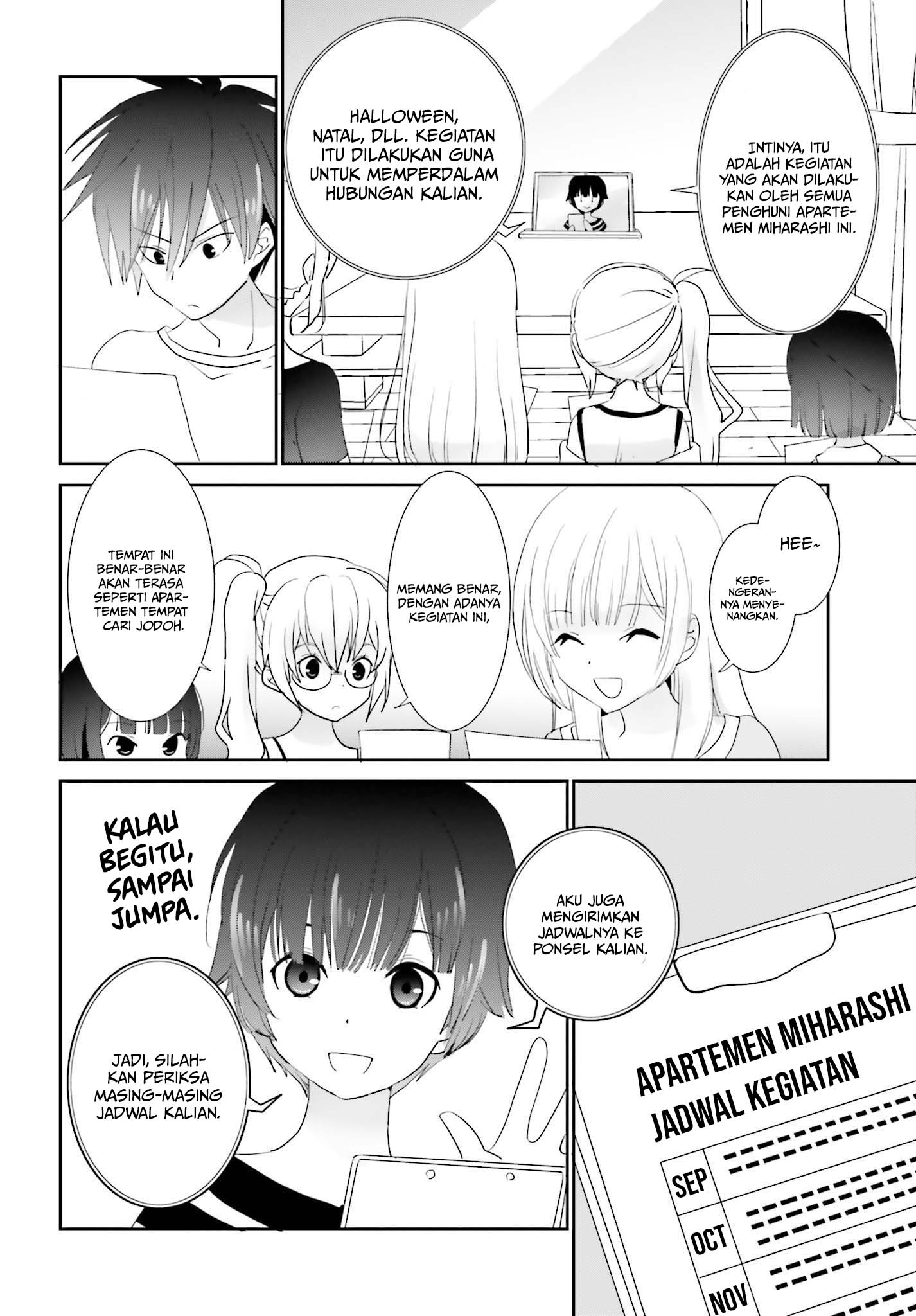 Miharashi-sou no 5-nin no Hanayome Chapter 4.1 Gambar 8
