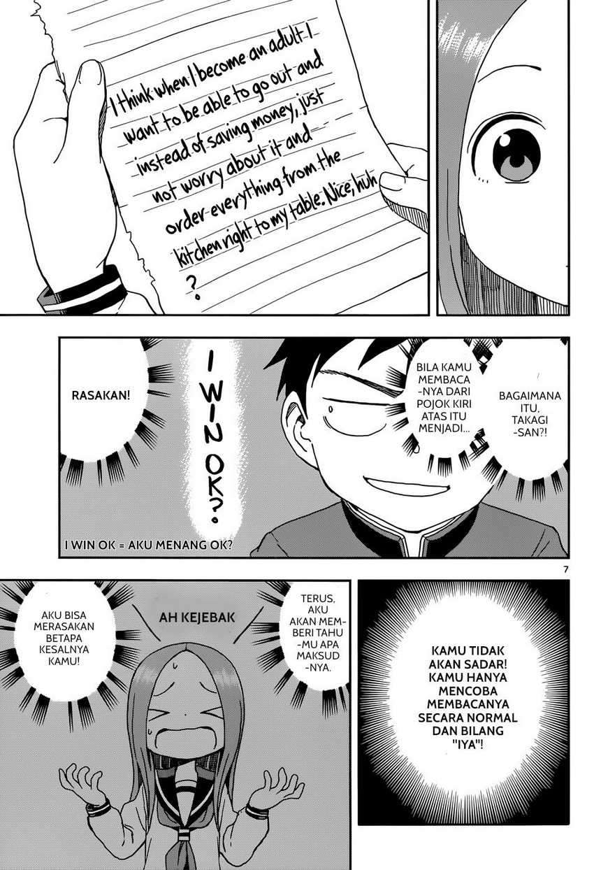 Karakai Jouzu no Takagi-san Chapter 84 Gambar 8